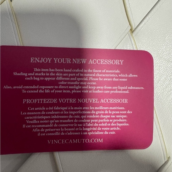 Vince Camuto White Woven Wristlet - Picture 9 of 10